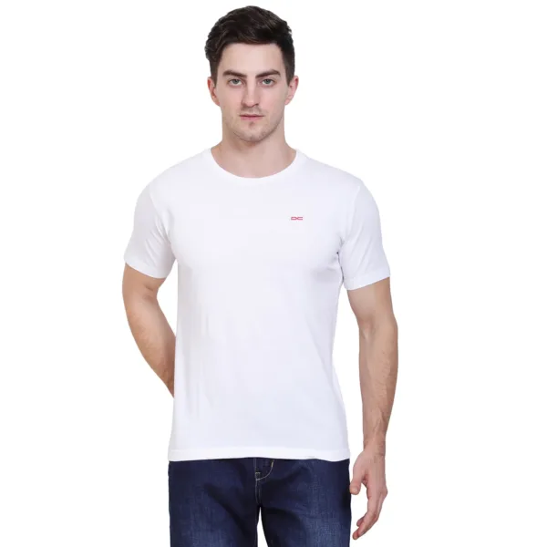 solid round neck t-shirt