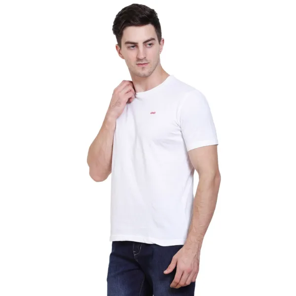 solid round neck t-shirt