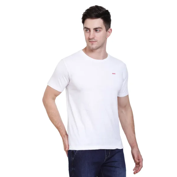 solid round neck t-shirt