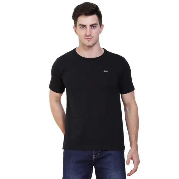 solid round neck t-shirt