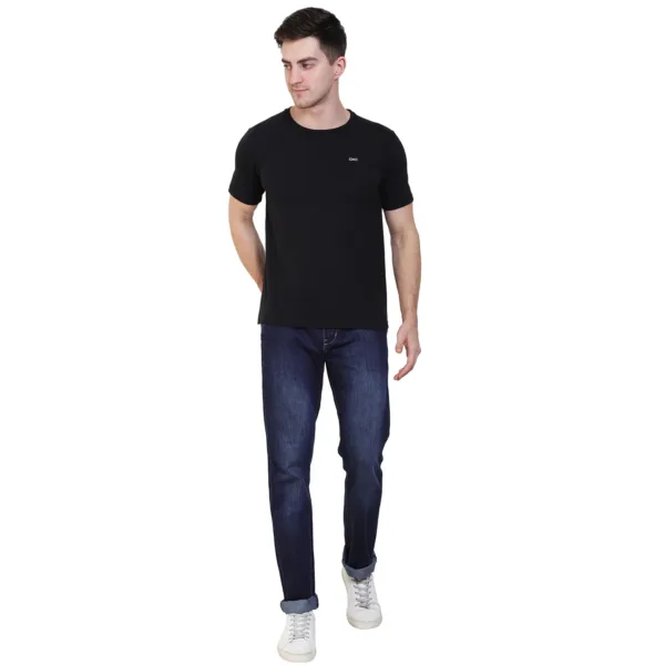 solid round neck t-shirt