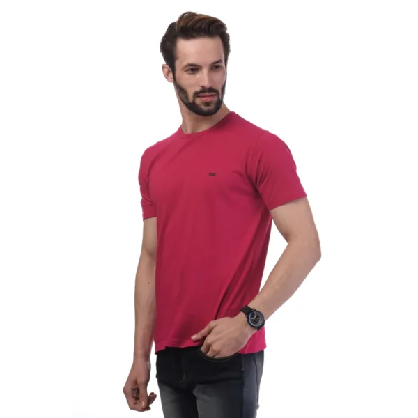 solid round neck t-shirt