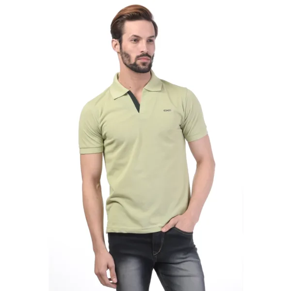 Men's Contrast Placket T-shirt