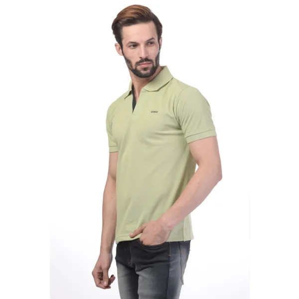 Men's Contrast Placket T-shirt