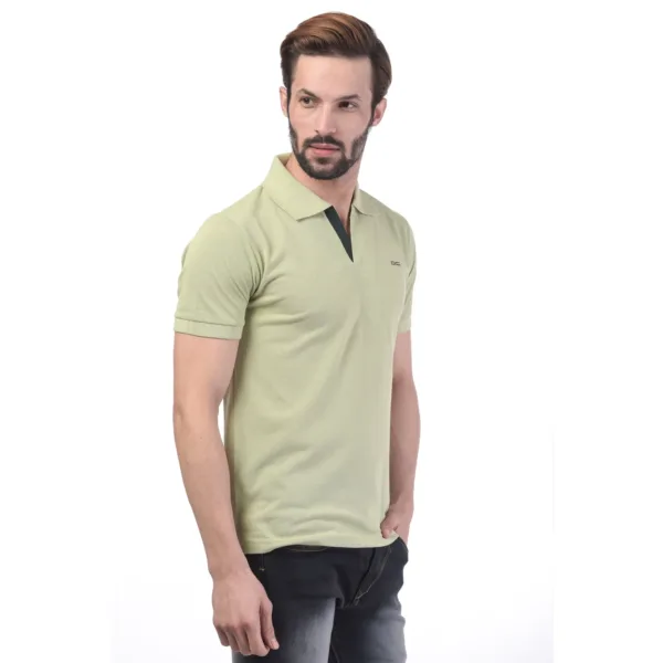 Men's Contrast Placket T-shirt