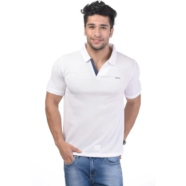 Men's Contrast Placket T-shirt