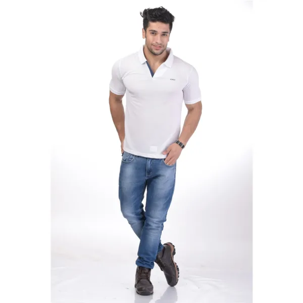 Men's Contrast Placket T-shirt