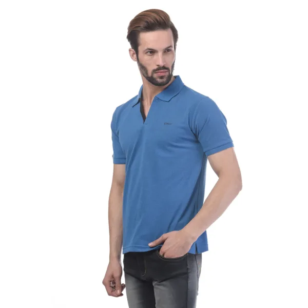 Men's Contrast Placket T-shirt