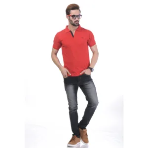 Men's Contrast Placket T-shirt