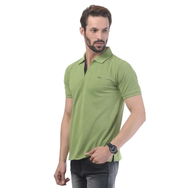 Men's Contrast Placket T-shirt