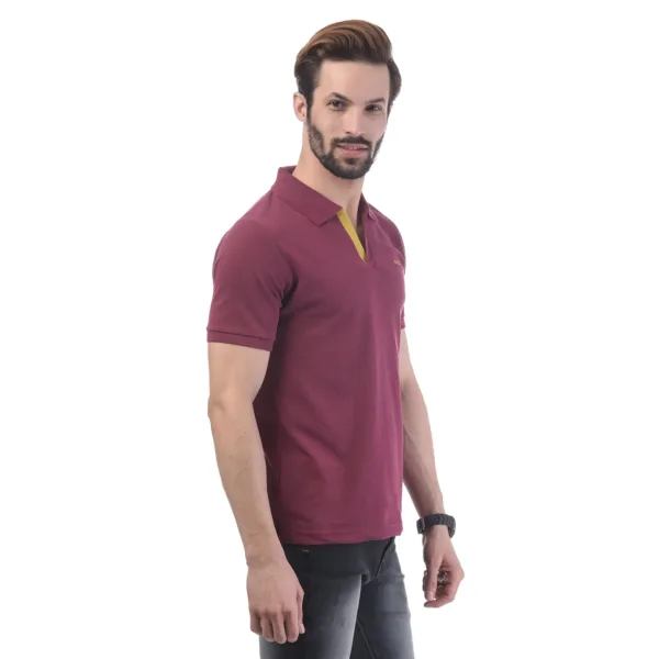 Men's Contrast Placket T-shirt