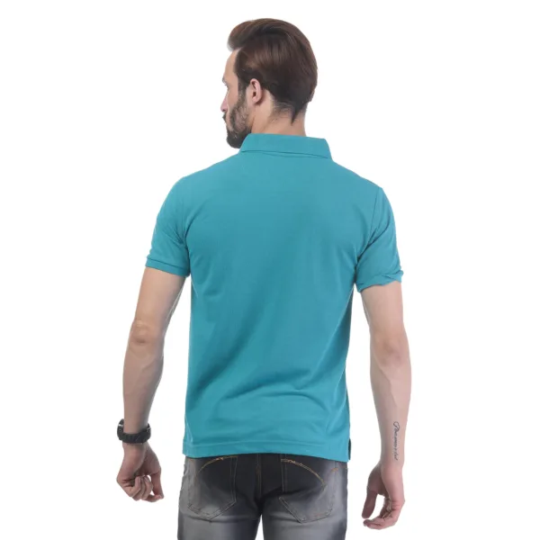 Men's Contrast Placket T-shirt