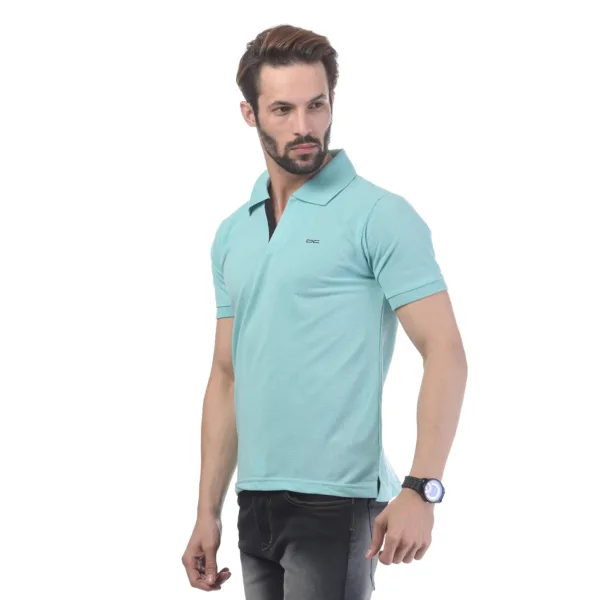 Men's Contrast Placket T-shirt