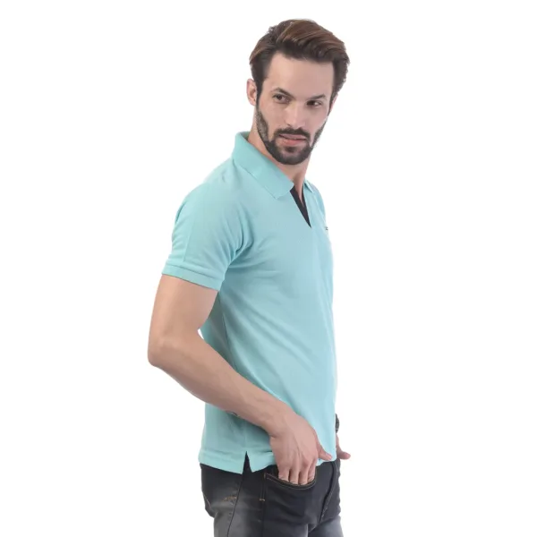 Men's Contrast Placket T-shirt