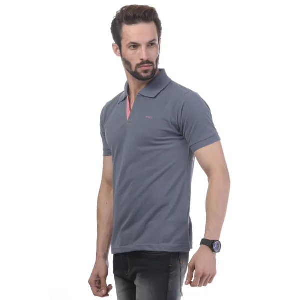 Men's Contrast Placket T-shirt