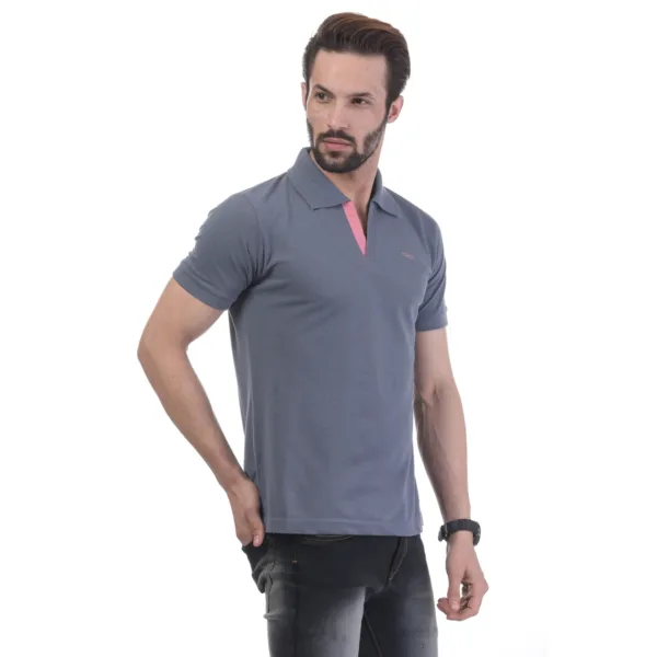 Men's Contrast Placket T-shirt