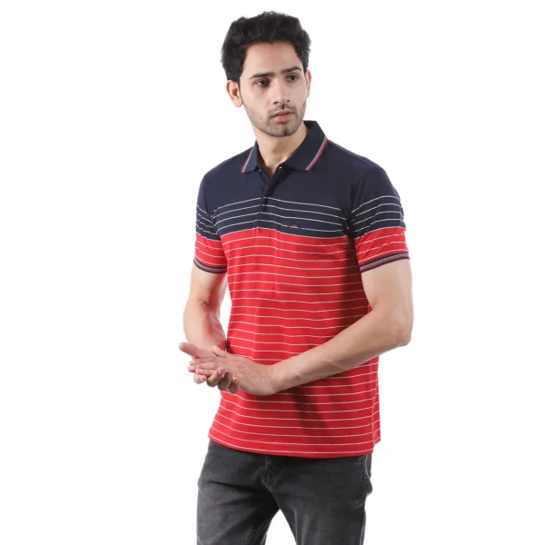 Stripe Polo T-shirt